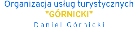 Górnicki Organizacja usług turystycznych Daniel Górnicki